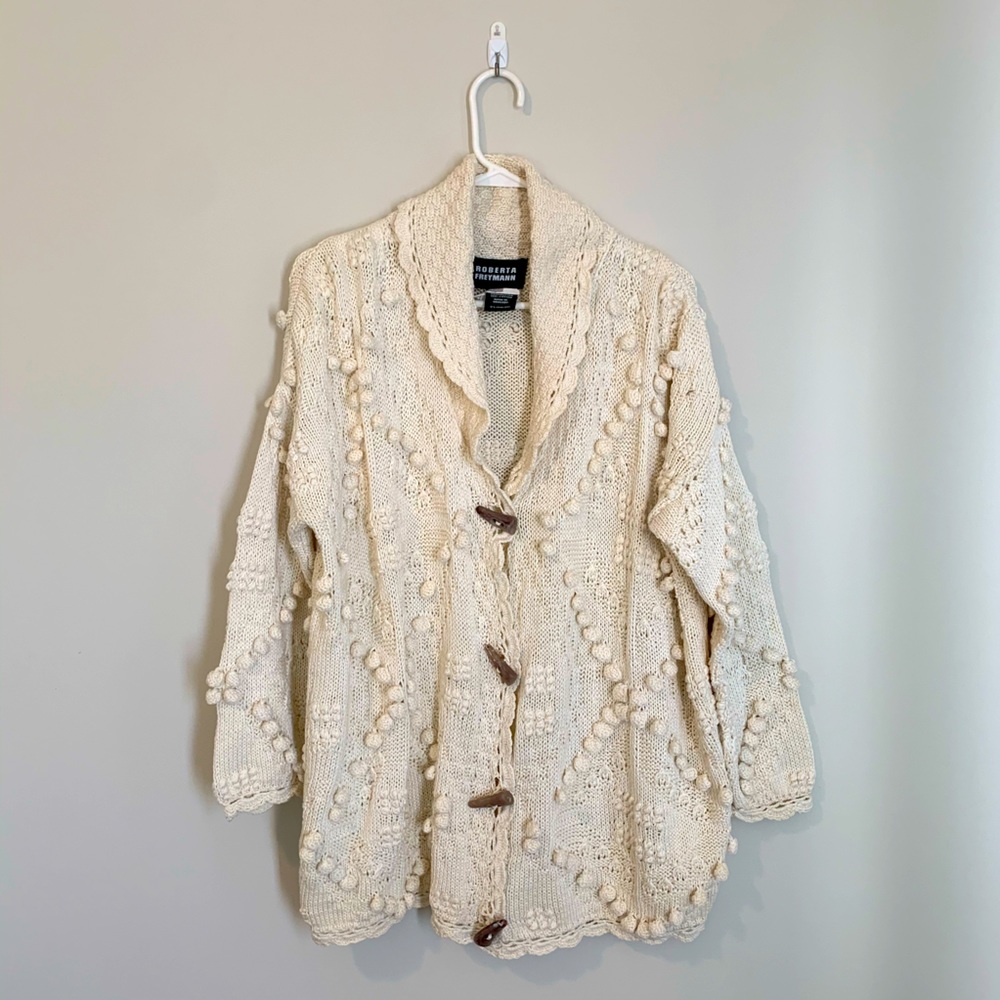 Roberta Freymann Oversized Knit Sweater Size S